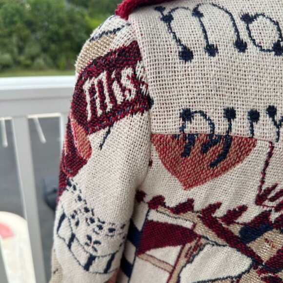 Upcycled military-style jacket. Size Small. - Picture 8 of 11